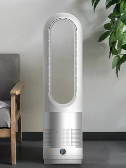 image-110V / 220V 18 inch Mini Household Leaf Less Electric Fan Remote Control Timing function,Floor Standing Fan вентилятор напольный