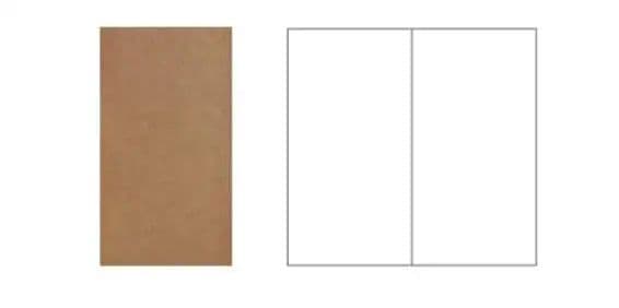 image-2pcs 4.3"x8.3" Midori Traveler's Notebook Refill 110mmx210mm Blank Dot Grid Paper Weekly Plan Ruled 32 sheets Standard Style