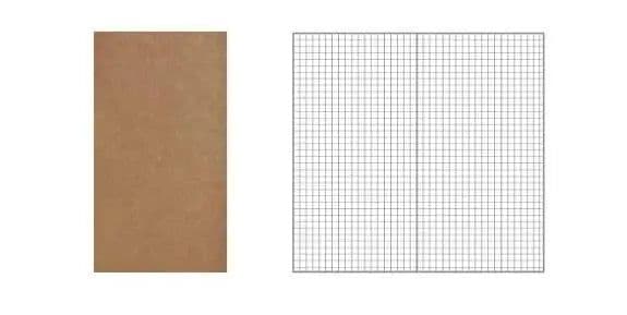 image-2pcs 4.3"x8.3" Midori Traveler's Notebook Refill 110mmx210mm Blank Dot Grid Paper Weekly Plan Ruled 32 sheets Standard Style