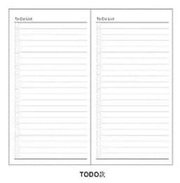 image-2pcs 4.3"x8.3" Midori Traveler's Notebook Refill 110mmx210mm Blank Dot Grid Paper Weekly Plan Ruled 32 sheets Standard Style