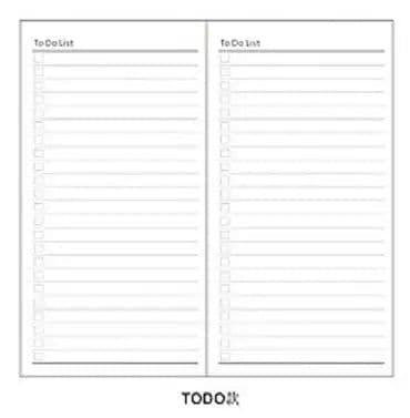 image-2pcs 4.3"x8.3" Midori Traveler's Notebook Refill 110mmx210mm Blank Dot Grid Paper Weekly Plan Ruled 32 sheets Standard Style