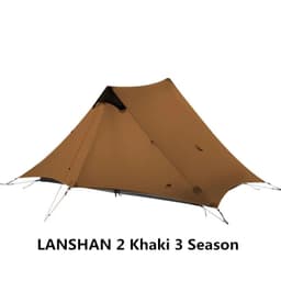 image-LanShan 2 3F UL GEAR 2 Person 1 Person Outdoor Ultralight Camping Tent 3 Season 4 Season Professional 15D Silnylon Rodless Tent