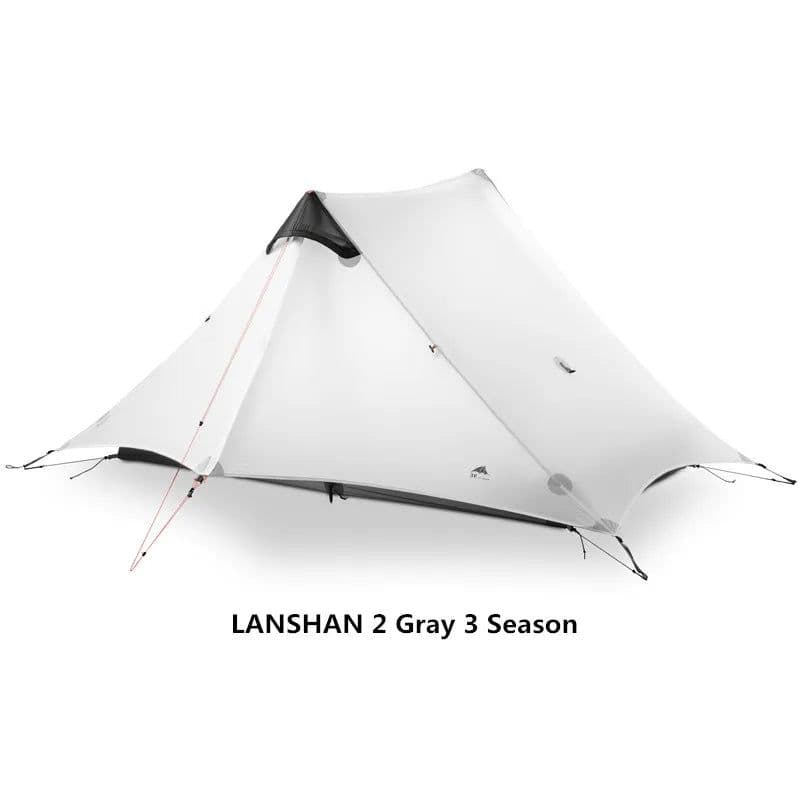 image-LanShan 2 3F UL GEAR 2 Person 1 Person Outdoor Ultralight Camping Tent 3 Season 4 Season Professional 15D Silnylon Rodless Tent