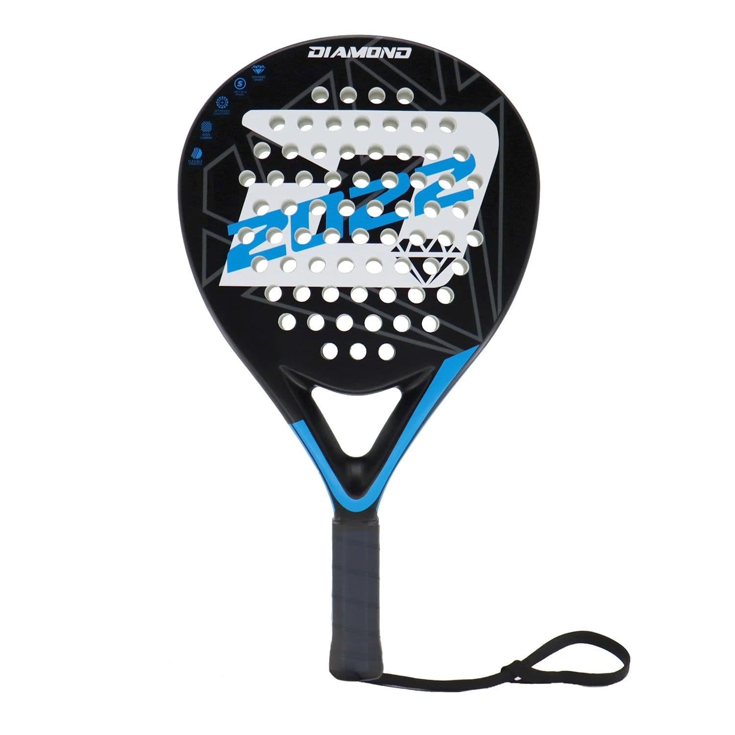 image-Padel Racket Full Carbon Fiber Surface High Balance with EVA SOFT Memory Padel Paddle shovel