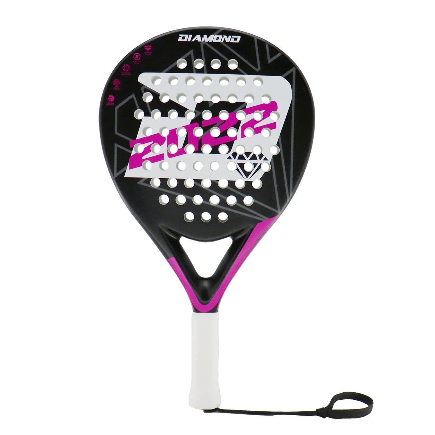 image-Padel Racket Full Carbon Fiber Surface High Balance with EVA SOFT Memory Padel Paddle shovel