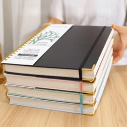 image-300 Sheets A4 Spiral Book Coil Notebook Weekly Paper Notepad Journal Diary Sketchbook School Office Stationery Supplies