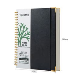 image-300 Sheets A4 Spiral Book Coil Notebook Weekly Paper Notepad Journal Diary Sketchbook School Office Stationery Supplies