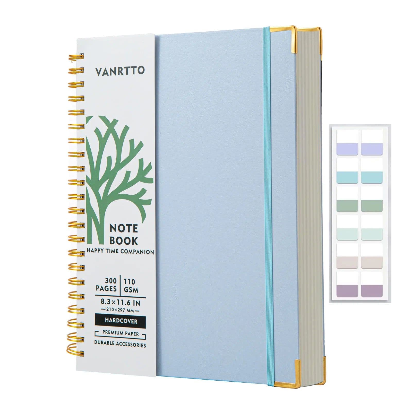image-300 Sheets A4 Spiral Book Coil Notebook Weekly Paper Notepad Journal Diary Sketchbook School Office Stationery Supplies