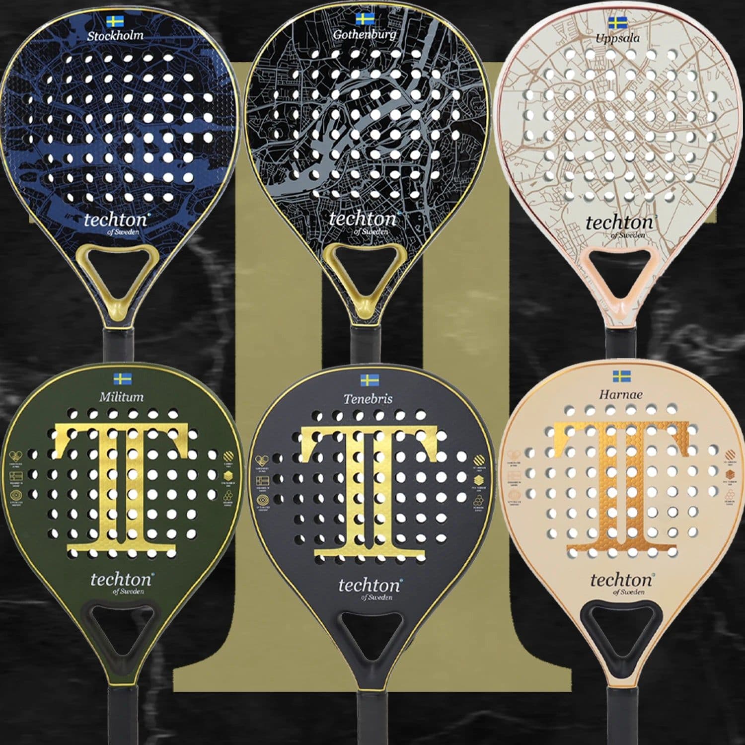 image-Padel Racket 3K/12K Carbon Fiber with Foam Core Round Shape 3D Hexgon with Cover Bag Performance Paddle