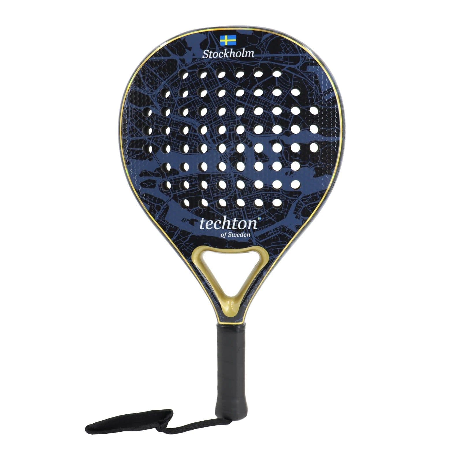 image-Padel Racket with Cover bag Optimized Sweetspot Sweden Map Series Full Carbon/3K/12K Surface EVA Core Handmade Tenis Para Hombre