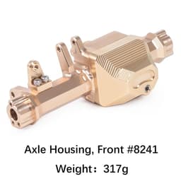 image-1/10 RC Crawler Heavy Duty Brass Counter Weight Set Portal Drive Axle Housing Bumper Mount for TRX4 TRX6 Upgrade Parts