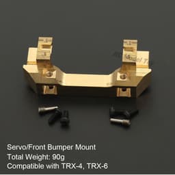 image-1/10 RC Crawler Heavy Duty Brass Counter Weight Set Portal Drive Axle Housing Bumper Mount for TRX4 TRX6 Upgrade Parts