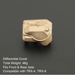 image-1/10 RC Crawler Heavy Duty Brass Counter Weight Set Portal Drive Axle Housing Bumper Mount for TRX4 TRX6 Upgrade Parts