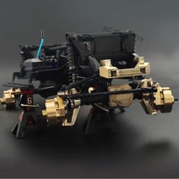 image-1/10 RC Crawler Heavy Duty Brass Counter Weight Set Portal Drive Axle Housing Bumper Mount for TRX4 TRX6 Upgrade Parts