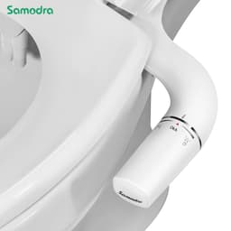 image-SAMODRA Right/Left Hand Toitet Bidet Sprayer Non-Electric Dual Nozzle Bidet Toilet Seat Hygienic Shower For Bathroom Accessories