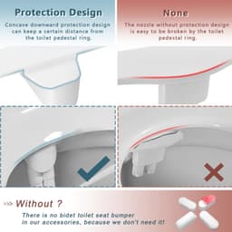 image-SAMODRA Right/Left Hand Toitet Bidet Sprayer Non-Electric Dual Nozzle Bidet Toilet Seat Hygienic Shower For Bathroom Accessories