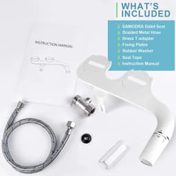 image-SAMODRA Right/Left Hand Toitet Bidet Sprayer Non-Electric Dual Nozzle Bidet Toilet Seat Hygienic Shower For Bathroom Accessories