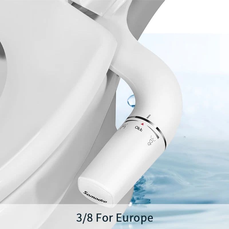 image-SAMODRA Right/Left Hand Toitet Bidet Sprayer Non-Electric Dual Nozzle Bidet Toilet Seat Hygienic Shower For Bathroom Accessories
