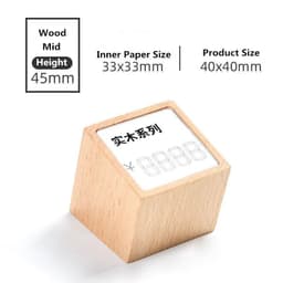 image-Acrylic Price Tag Paper Holder Display Stand Table Mini Price Cubes Jewelry Label Sign Watch Tag