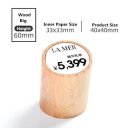 image-Acrylic Price Tag Paper Holder Display Stand Table Mini Price Cubes Jewelry Label Sign Watch Tag