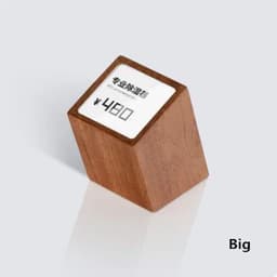 image-Acrylic Price Tag Paper Holder Display Stand Table Mini Price Cubes Jewelry Label Sign Watch Tag