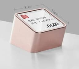 image-Acrylic Price Tag Paper Holder Display Stand Table Mini Price Cubes Jewelry Label Sign Watch Tag
