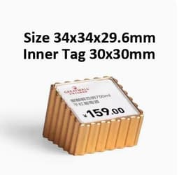 image-Acrylic Price Tag Paper Holder Display Stand Table Mini Price Cubes Jewelry Label Sign Watch Tag