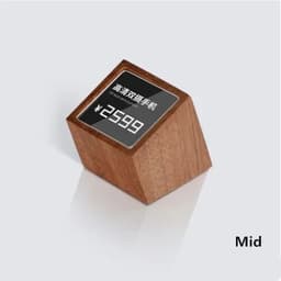 image-Acrylic Price Tag Paper Holder Display Stand Table Mini Price Cubes Jewelry Label Sign Watch Tag