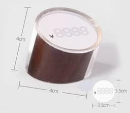 image-Acrylic Price Tag Paper Holder Display Stand Table Mini Price Cubes Jewelry Label Sign Watch Tag
