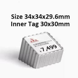 image-Acrylic Price Tag Paper Holder Display Stand Table Mini Price Cubes Jewelry Label Sign Watch Tag