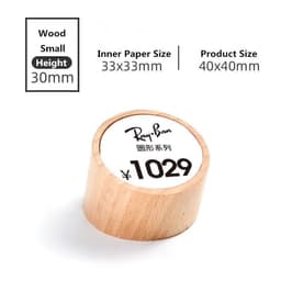 image-Acrylic Price Tag Paper Holder Display Stand Table Mini Price Cubes Jewelry Label Sign Watch Tag
