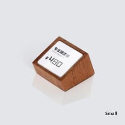image-Acrylic Price Tag Paper Holder Display Stand Table Mini Price Cubes Jewelry Label Sign Watch Tag