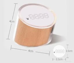 image-Acrylic Price Tag Paper Holder Display Stand Table Mini Price Cubes Jewelry Label Sign Watch Tag