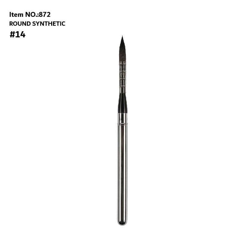 image-ArtSecret 872 6pcs Quill Round Travel Paint Brush Set Watercolor Gouache Paint Mix Of Synthetic Hair And Squirrel Hair