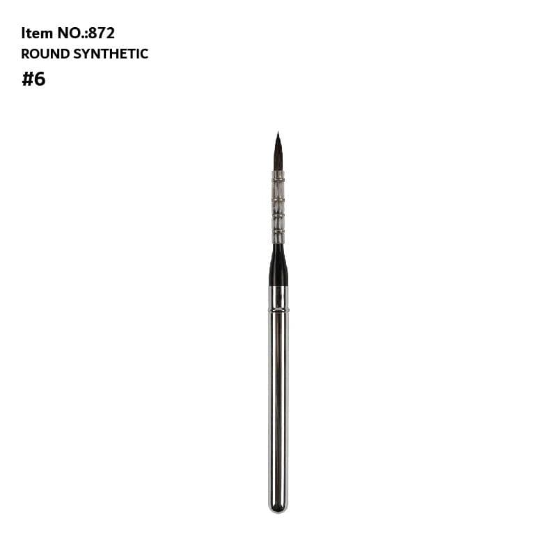 image-ArtSecret 872 6pcs Quill Round Travel Paint Brush Set Watercolor Gouache Paint Mix Of Synthetic Hair And Squirrel Hair