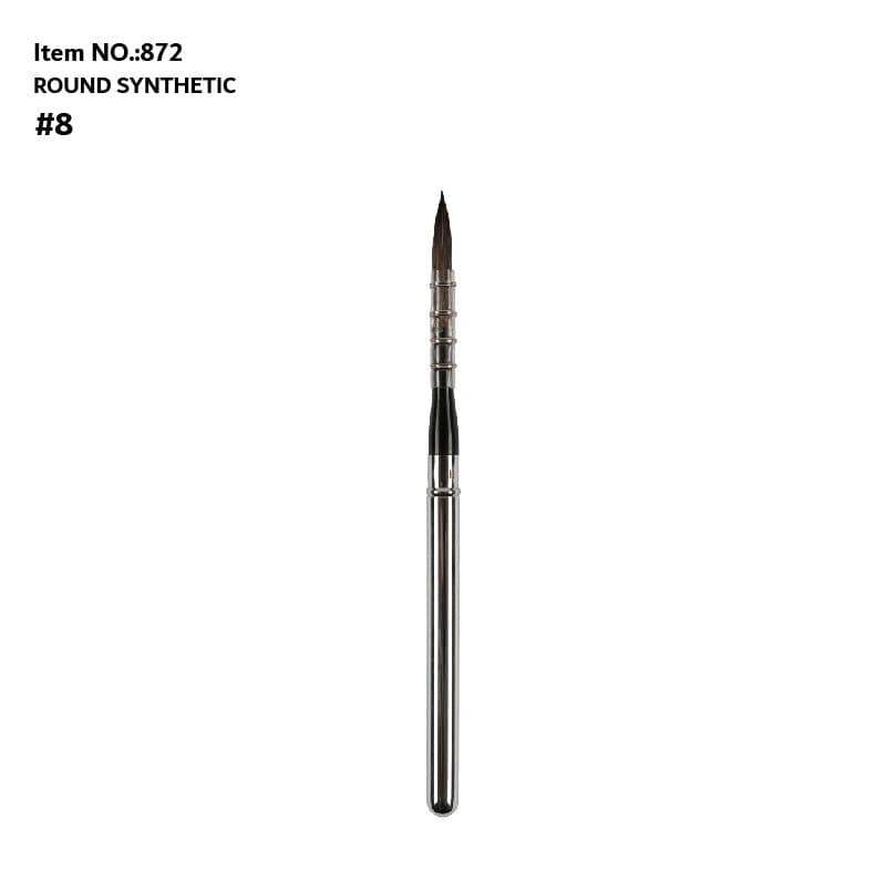image-ArtSecret 872 6pcs Quill Round Travel Paint Brush Set Watercolor Gouache Paint Mix Of Synthetic Hair And Squirrel Hair