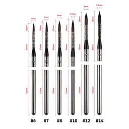 image-ArtSecret 872 6pcs Quill Round Travel Paint Brush Set Watercolor Gouache Paint Mix Of Synthetic Hair And Squirrel Hair