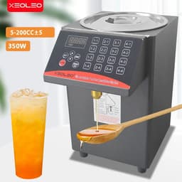 image-XEOLEO Fructose Machine 16 kinds Syrup Dispenser 8L Container for Bubble Tea /Coffe Shop Fructose Dispenser Fructose Quantizer