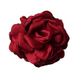 image-Fashion Girls Elegance Beauty Ribbon Hair Clips Large Fabric Flowers Plastic Hair Claws Headbands For Women Hair Accessories