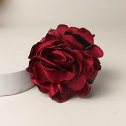 image-Fashion Girls Elegance Beauty Ribbon Hair Clips Large Fabric Flowers Plastic Hair Claws Headbands For Women Hair Accessories