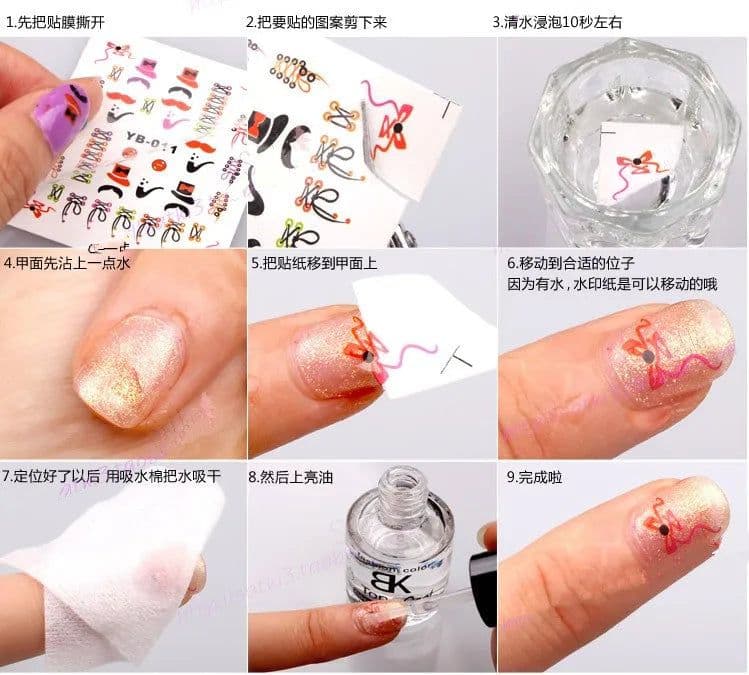image-Inkjet Water Slide Decal Transfer Paper A4 Size Nail Decal Transparent Color Printing Paper Inkjet Waterslide Decal Paper Free