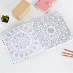 image-Books 120p Korean Mandalas Flower Coloring Book for Children Adult Relieve Stress Graffiti Painting Drawing Art Book Stationery