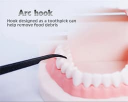 image-Flat dental floss bamboo charcoal hilo dental toothpick teeth cleaning organic dental teeth floss black teeth stick