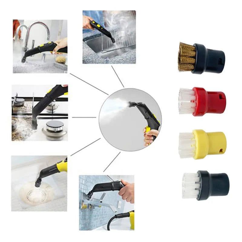 image-New Cleaning Brushes For Karcher Steam Vacuum Cleaner Head Parts SC1 SC2 SC3 SC4 SC5 SC7 CTK10 CTK20 Powerful Nozzle Clean Brush