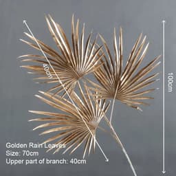 image-Artificial Golden Plants Maple Leaf Christmas Decor Home Living Room Desk Decoration Party Wedding Holiday Flower Arrangement