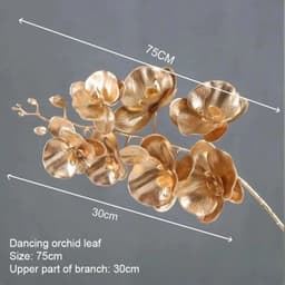image-Artificial Golden Plants Maple Leaf Christmas Decor Home Living Room Desk Decoration Party Wedding Holiday Flower Arrangement