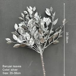 image-Artificial Golden Plants Maple Leaf Christmas Decor Home Living Room Desk Decoration Party Wedding Holiday Flower Arrangement