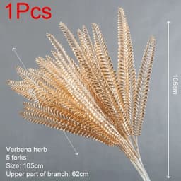 image-Artificial Golden Plants Maple Leaf Christmas Decor Home Living Room Desk Decoration Party Wedding Holiday Flower Arrangement