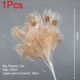image-Artificial Golden Plants Maple Leaf Christmas Decor Home Living Room Desk Decoration Party Wedding Holiday Flower Arrangement