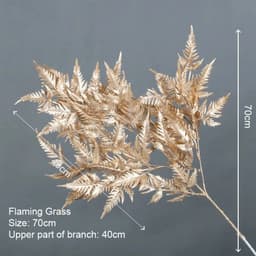 image-Artificial Golden Plants Maple Leaf Christmas Decor Home Living Room Desk Decoration Party Wedding Holiday Flower Arrangement